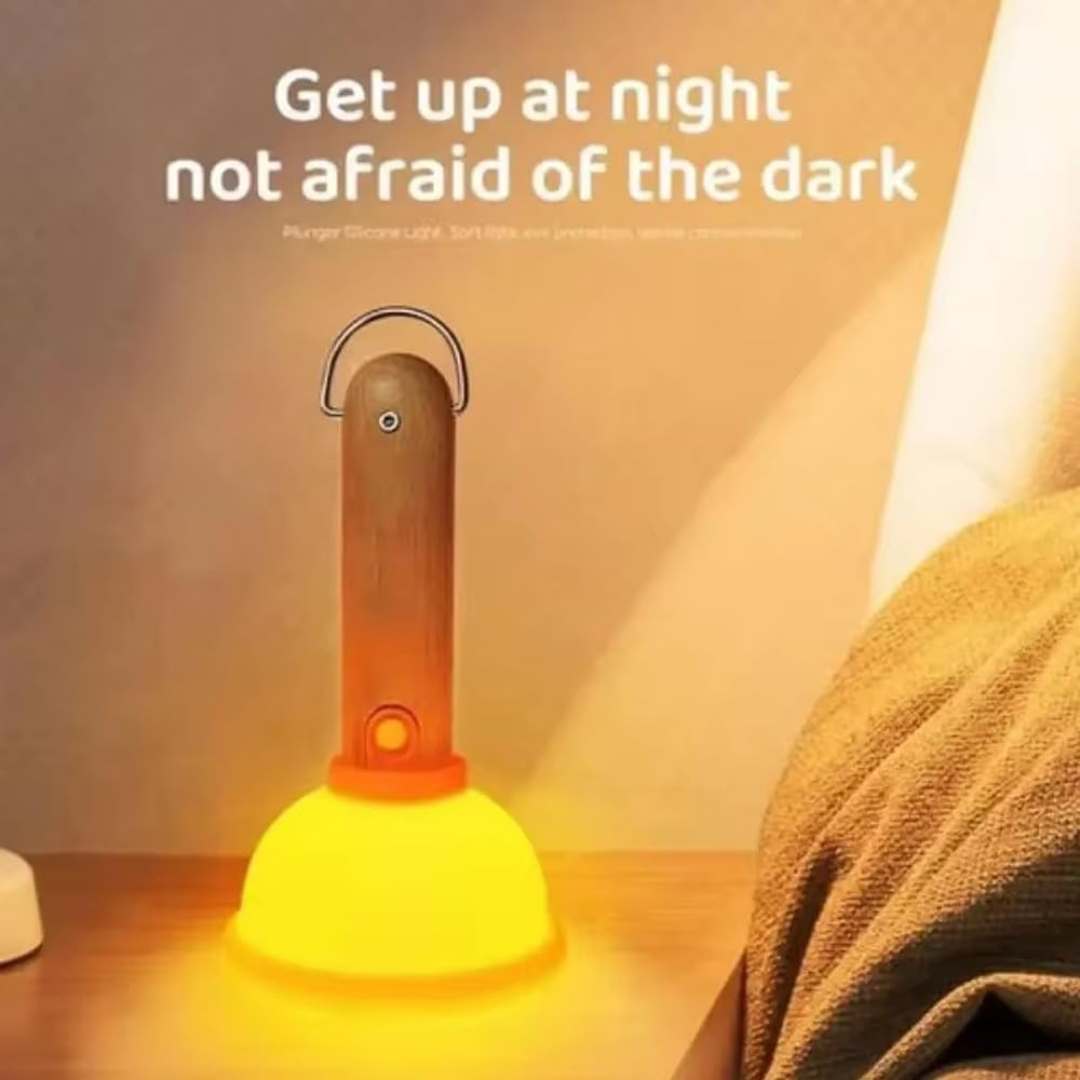 Plunger silicone lamp for gifting