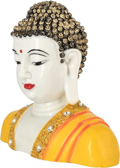 Half Face Buddha Statue Home Decor Living Room Idol Figurine Gift