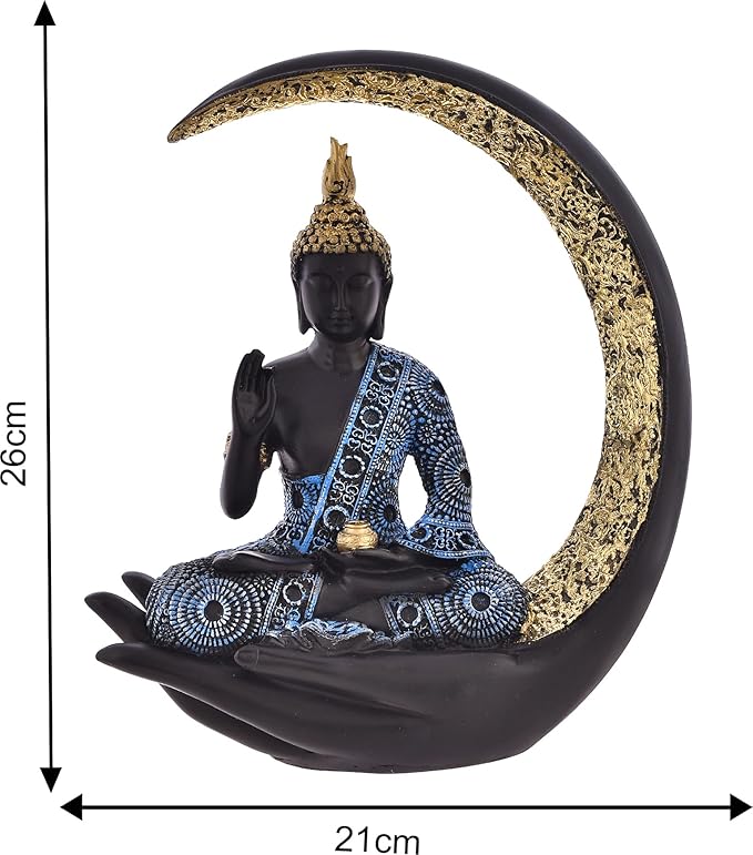 Samadhi Buddha Sitting On Chand for Home Decor Office Decor