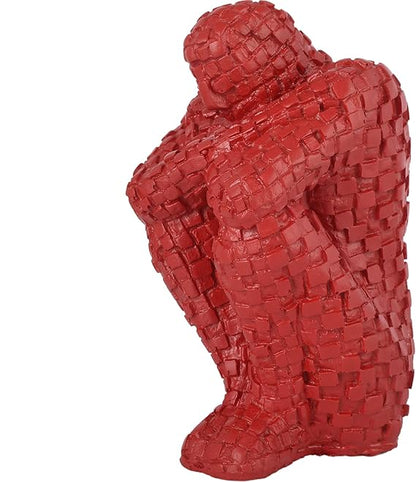 Hand Crafted Thinking Men in Sitting Position for Gifting Living Room