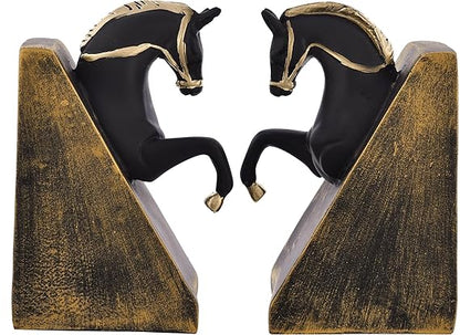 Horse Face Book Holder Statue for Home Decor Living Room