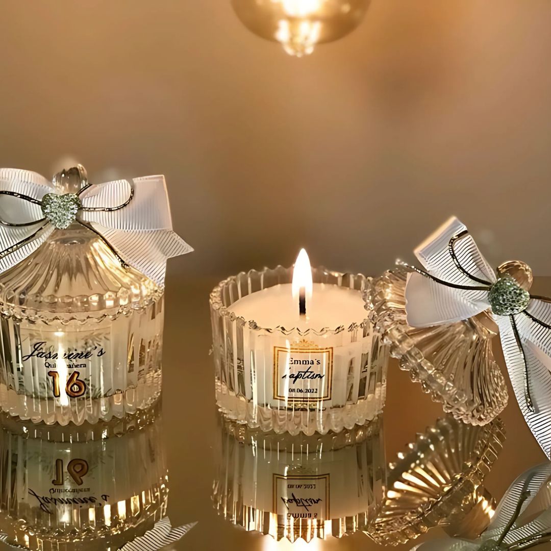 Crystal Jar Candle | Anniversary Gifts For Him | Antique Home Decor, Candles