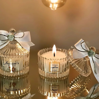 Crystal Jar Candle | Anniversary Gifts For Him | Antique Home Decor, Candles