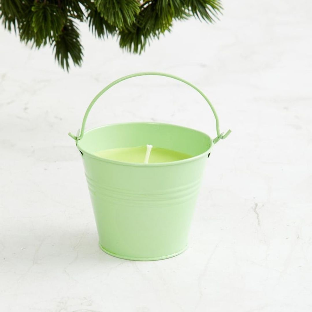 Color Pop Balti Candle  Vibrant Bucket-Shaped Decor