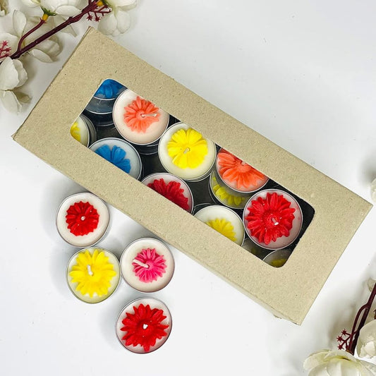 Flower Tealight Candle Gift Antique Home Decor Table Decor