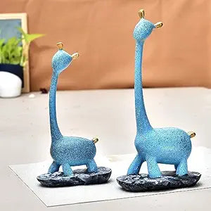 Giraffe Pair Antique Finish Showpiece for Home Decor Gifting Living Room
