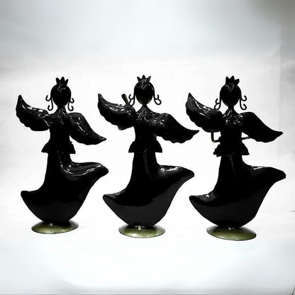 Handcrafted Iron Crown Angel Set of 3 for Gifting