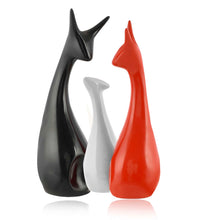 Elegant Deer Family Set Showpiece | Piano Finish Sculpture for Home Decor