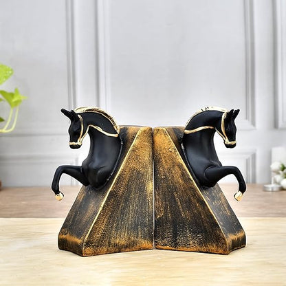 Horse Face Book Holder Statue for Home Decor Living Room