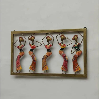 Iron Painted 5 Lady Frame  Perfect for Gift & Wall Art