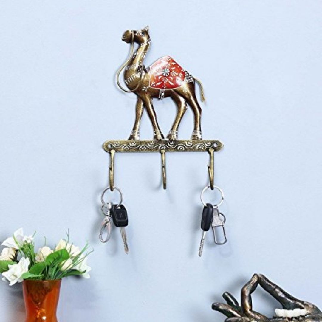 Iron Painted Wall Camel Hook – 3 Hooks  Home & Wall Decor Gift
