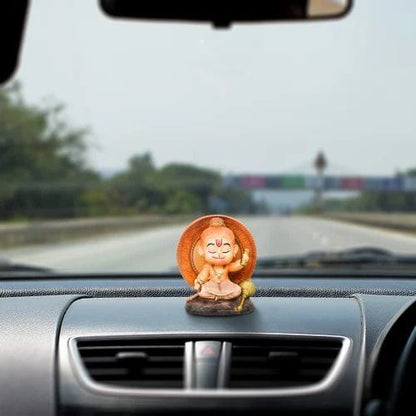 Meditating Bal Hanuman Idol  Car Dashboard Statue