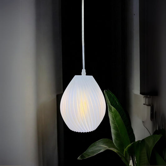 Oval Pendant Crystal Lamp  Elegant Hanging Light for Home