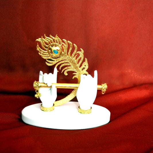 Polyresin krishna hand with flute | Classical Piece for Decor As Well As Wedding and Corporate Gifting Purposes