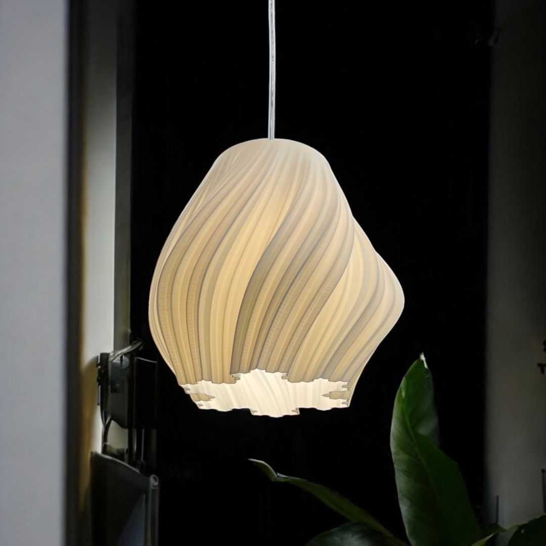 Snow Flake Pendant White  Elegant Ceiling Light for Interiors