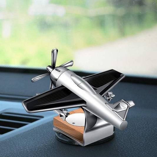 Solar Car Air Freshener Jet  Rotating Dashboard Perfume