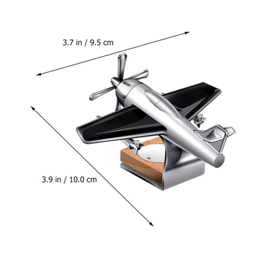 Solar Car Air Freshener Jet  Rotating Dashboard Perfume