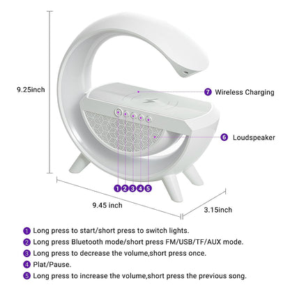 Led Night Lamp With Bluetooth Speaker