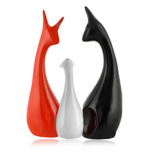 Elegant Deer Family Set Showpiece | Piano Finish Sculpture for Home Decor