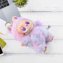 Light Purple Plush Toy Cartoon Keychain With Hook Colorful Light Purple (1 Pc)