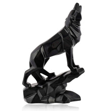 Black wolf decor for table